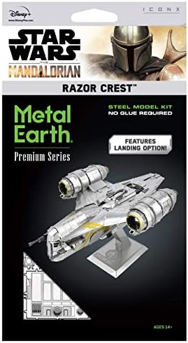 Metal Earth Premium serija Star Wars The Mandalorian Razor Crest 3D metalni model Kit Fascinations