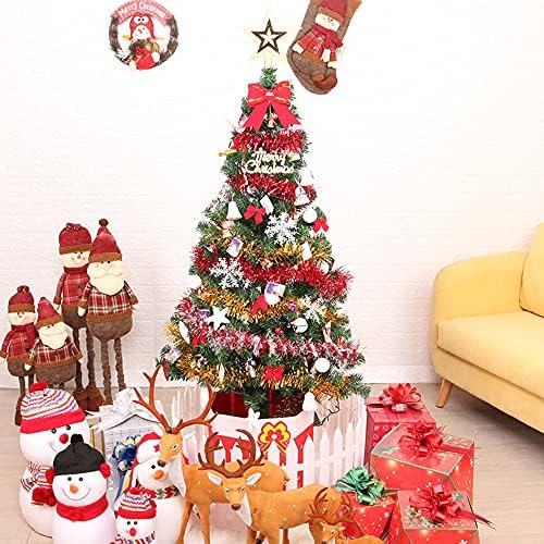 CYZPF božićno drvce sa rasvjetom 150cm Mini umjetni štitnici u ukrasima Xmas Xmas Dekoracije za kućne uređenje ureda