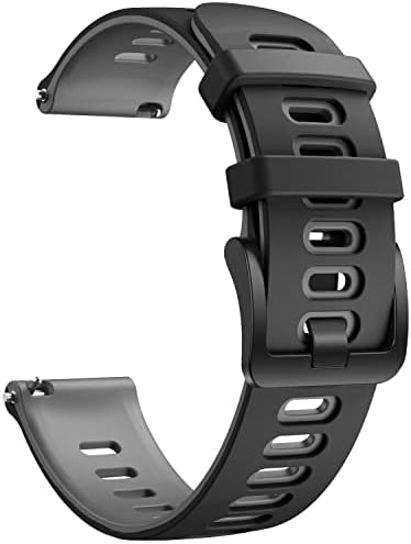 Notioctity za vivoactive 3, Galaxy Watch 4 Galaxy Watch 5 / PRO, 20 mm silikonski zamenski pojas za Forerunner 245/645, Galaxy Watch
