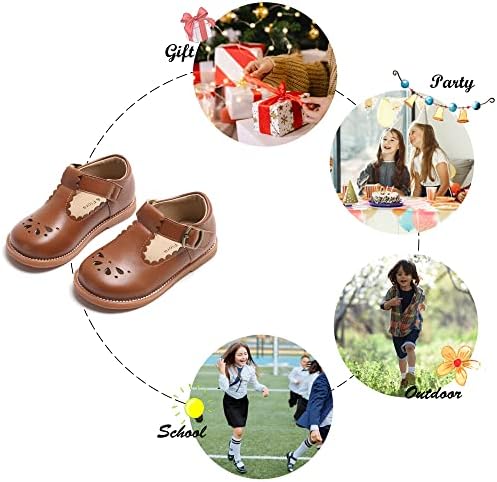 Felix & amp; Flora Toddler Little Girl princeza Dress Shoes-Mary Jane stanovi za djevojku Party School Shoes.