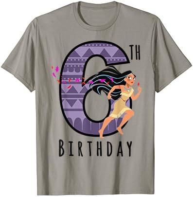 Disney Pocahontas 6. rođendan crtani portret T-Shirt