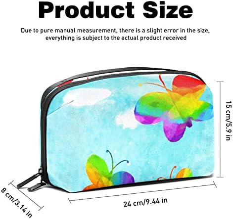 Vodootporna šminka torbica Leptir LGBT Pride Rainbow Torba za šminku Organizator Travel Potpuna toaletna vrećica Mala kozmetička kozmetička torba za tinejdžerske djevojke Žene