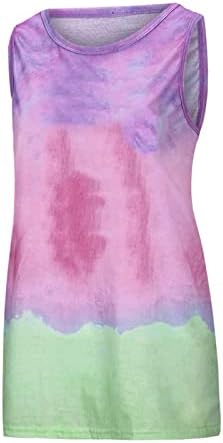 Crewneck Pamuk Grafički kravata Dye Cami Camisole spremnik za bluzu za bluzu TEE za teen Girls Fall Summer Bluza bez rukava P7