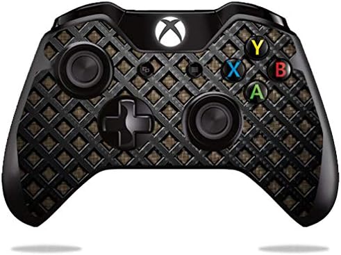 Koža od karbonskih vlakana za Microsoft Xbox One ili One S kontroler - crni zid | Zaštitna, izdržljiva teksturirana završna od karbonskih