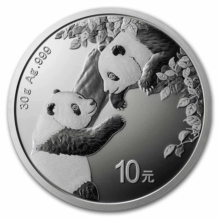 2023 CN 30 g srebrne pande ¥ 10 novčića Gem Bu Yuan NecrUling