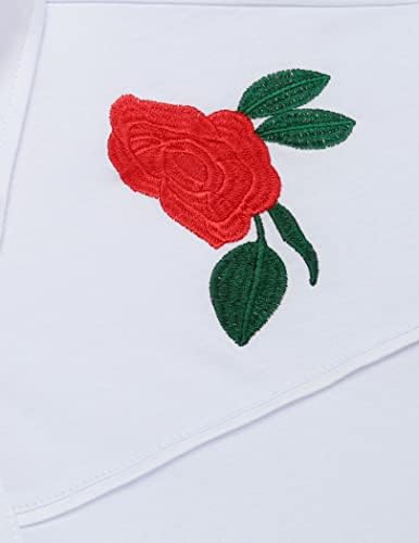 Coofandy muške kratke rukave od polovanja Ležerna modna ruža cvjetna vezom polo majica