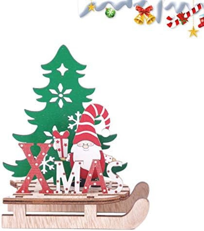 Aboofan Rotigent ukras Desktop Dekoracija Drveni Xmas Tree Santa spajanje Božićne Xmas Početna Desktop stolni ukras za zabavu Dekoracije