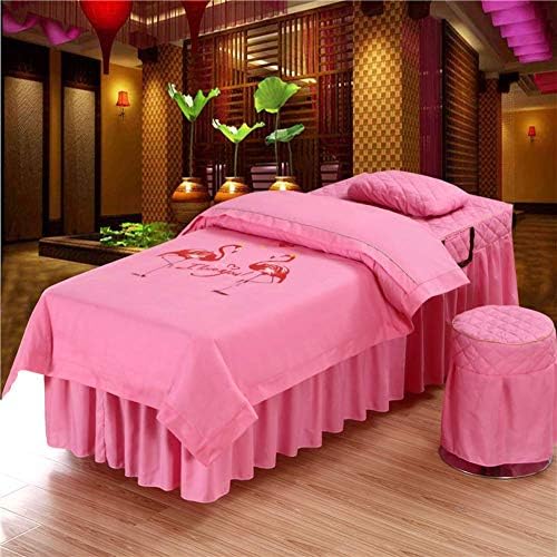 ZHUAN jednobojni Setovi čaršava za masažu, vrhunski Set suknji za masažu masažni Salon prekrivači za krevete sa rupom za odmor za lice-y 70x180cm