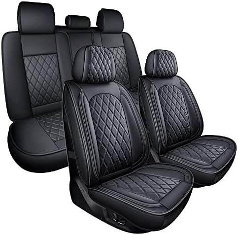 Mirozo 5 Pokriva za auto sjedala, kompletan set, obloz za jastuke za vozilo Prozračno pristajanje za većinu limuzina, kamiona i SUV-a