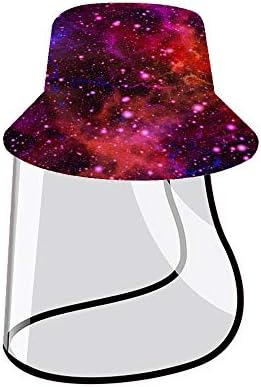 Vizir za ribarski šešir s poklopcem, šarena zaštitna kapa Galaxy Nebula ljetni modni sklopivi šešir sa kantom UV zaštita protiv pljuvačke