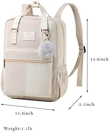 Makukke ruksak za Laptop za žene - vodonepropusna Školska torba za knjige sa 15-inčnim navlakom za Laptop za putne školske radove