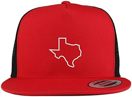 Trendy Odjeća Trgovina Texas State Enterline vezena 5 ploča ravna prijevoznik mesh kapa