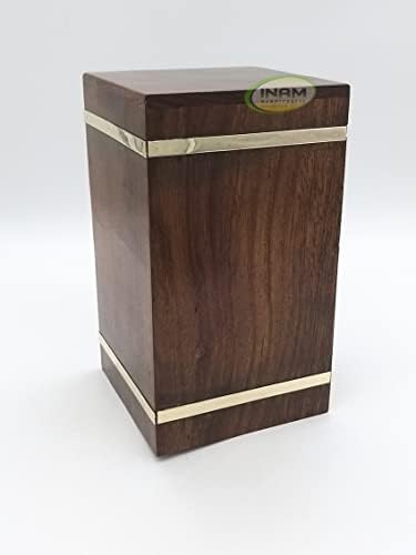 Inam's Premium Qualiel Suppsel pribor za kremaciju urnu za odrasle pepeo mjesec i dizajn drveća Pogrebna urna pogodna za groblje ukrašene