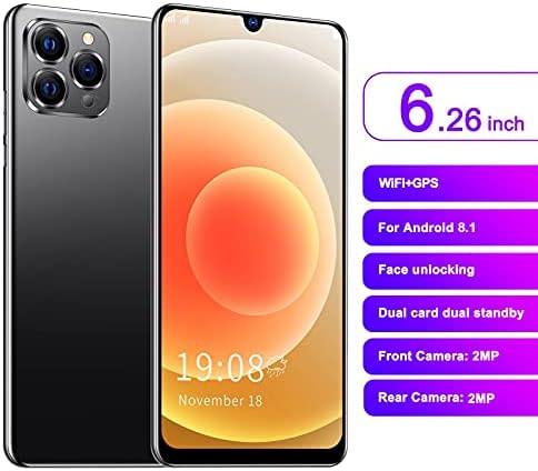 Ashata otključali mobitel za android, 6,26in FHD waterdrop ekrana 2G 3G Net Mobile Telefon, prednji fotoaparat 2MP straga 2MP, 1GB