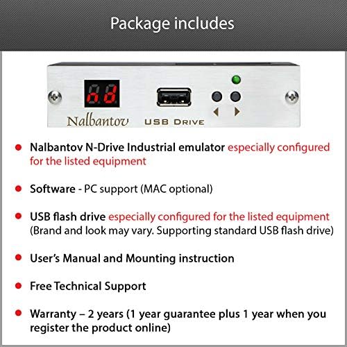 Nalbantov USB disketa Emulator N-pogon industrijski za brata BAS 412, 415, 416, 423, 425