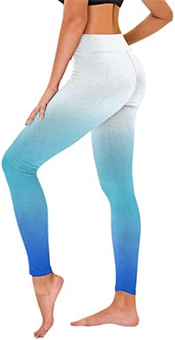 Tie-Dye Gradient Yoga Workout helanke za žene sa visokim strukom Ultra meke brušene rastezljive udobne fitnes pantalone