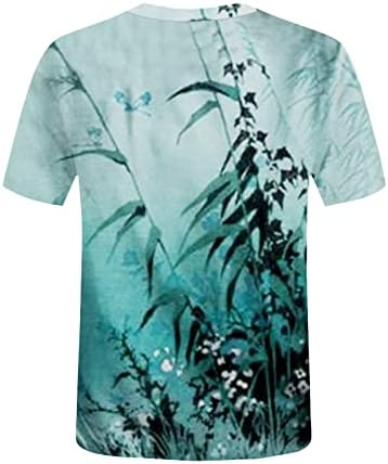 Ženska bluza jesen ljeto kratki rukav 2023 Crewneck pamučna cvjetna grafička bluza košulja za djevojčice 1Z 1Z