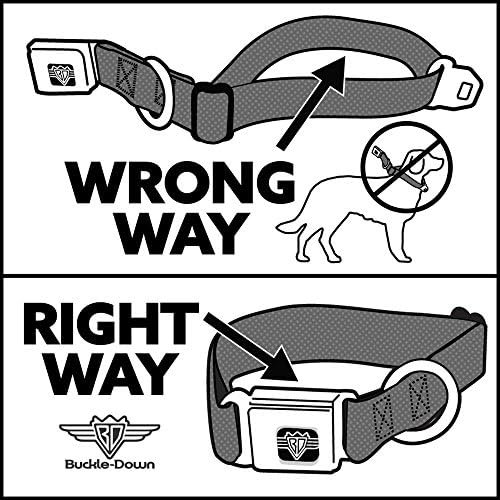 Konk-dolje ovratnik za pse sigurnosni pojas kopča Pontiac Firebird Logo crnih sivih zlata, višebojna, 1 širi - uklapa 9-15 vrata -