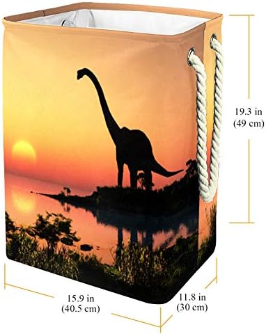 Inhomer Giant Dinosaur 300D Oxford PVC vodootporna odjeća Hamper velika korpa za veš za ćebad igračke za odjeću u spavaćoj sobi