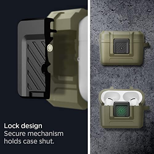 Spigen Lock Fit Dizajniran za Airpods Pro Case sa sigurnosnim kopčom, Airpod Pro Custom poklopcem sa privjeskom sa ključem - Vintage