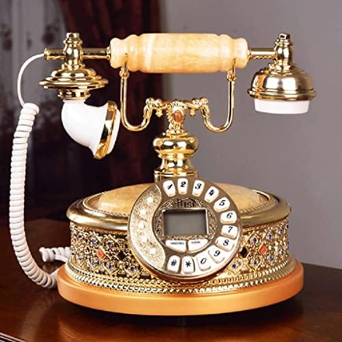 Quul Antique fiksni telefon kućni telefon sa Rhinestones, ID-a DTMF / FSK Caller, 16 melodija zvona, podesiva LCD svjetlina
