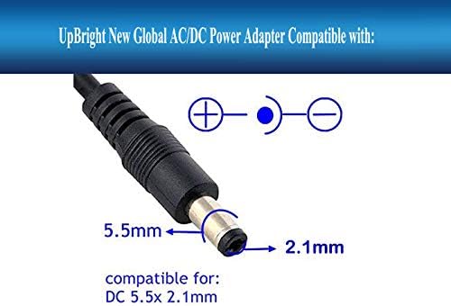 UpBright 9V AC / DC Adapter kompatibilan sa Bowflex Max Trainer M3 M5 100719 100720 100721 M7 100469-R M6 M6i M8 C6 100894 HVT 100551 100746 Plus 100738 Bow flex MaxTrainer 9VDC 1500ma kabl za napajanje