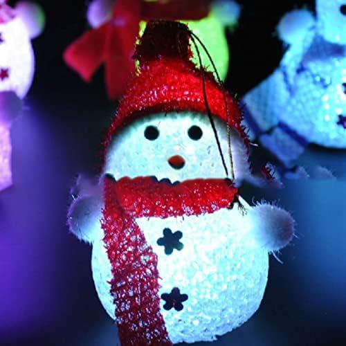 KUYYFDS Božićno unutrašnje osvjetljenje, Božićno noćno svjetlo LED dekorativno svjetlo u obliku snjegovića za Božićnu zabavu 8 kom
