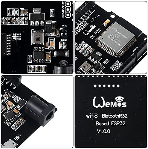 Melife 4pcs ESP32 za Wemos D1 Mini D1 R32 WiFi bežična Bluetooth Development Board CH340 4M Flash sa mikro USB-om