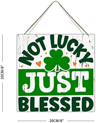 Nije sretan samo blagoslovljeni zidni dekor Drvootvoreni lopovi Dloske potpise za drvo 17. marta 17. marta Smiješno St Patrick's Day
