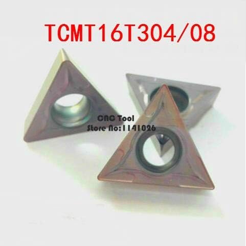 FINCOS 10kom TCMT16T304 / TCMT16T308 Carbide CNC umetci,CNC tokarski alat, primjenjuju se na obradu od nehrđajućeg čelika i čelika,