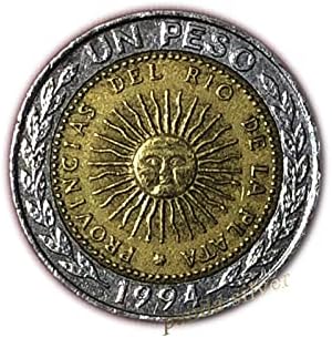Argentina 1 Peso, slučajna godina, rabljeni kovanica Origianl,