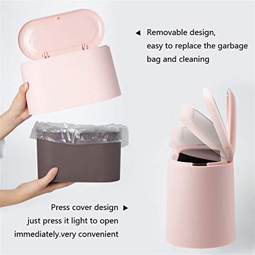 Zukeeljt smeće može smeće može mini kontratonop kantu za smeće plastično višebojne mogućnosti Kupatila Kuhinja Office Desktop Kanta za smeće