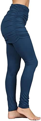 Heyhun ženske atleizure ultra mekani pleteni fofoni ruched suknjene joge nogavice S-XL