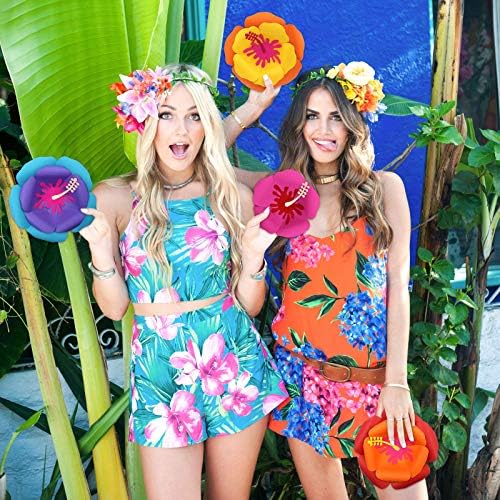 Uradi sam Luau havajski hibiskus veliki papirni cvjetovi Moana potrepštine za zabavu Tropske dekoracije za zabave Aloha Party pozadina