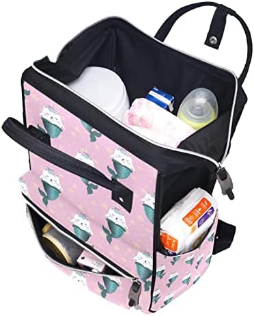 Sirena Unicorn Pink ruksak za prijenosnog računala za žene muškarci, ruksak ruksaka za ruksak putničke torbe