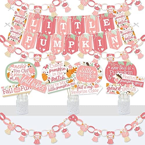 Velika tačka sreće mala bundeva-baner i foto štand dekoracije-jesenji rođendanski Party ili komplet za tuširanje beba-Doterrific Bundle