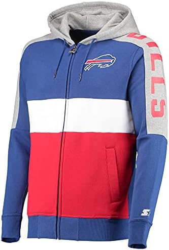 Starter muške NFL doigravanje boja blok punog zip hoodie