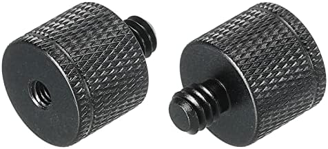 Meccanixity Mic Stand Adapter M5 ženski na 1/4 muški Adapter za navoj za navoj za mikrofon stalak za stativ Crni 2 paket