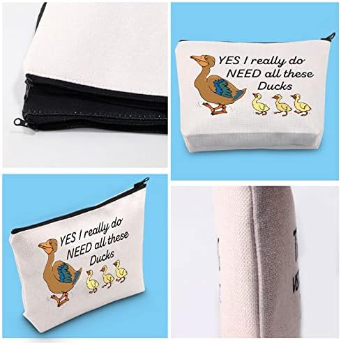 GJTIM Funny Duck Torba za šminku Da Da, stvarno mi trebaju sve ove kozmetičke torbe za kozmet patke za ljubitelje patke za žene djevojke