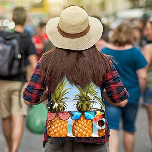VBFOFBV ruksak za ženske pantalonske bakfa za laptop Tražena bager, plaža ljetni ananas