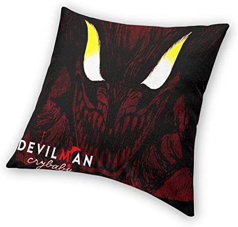 Vvekik Devilman Crybaby bacanje jastuk sa jastukom Skriveni patentni tucper Cust Case ultra mekani ukras za kućni ured za kauč tiskani jastučnica 16 x16