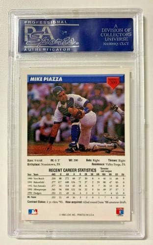 Dodgers Mike Piazza Autentična potpisana kartica 1993. Donruss 209 PSA ploča - bejzbol ploče sa autogramiranim karticama