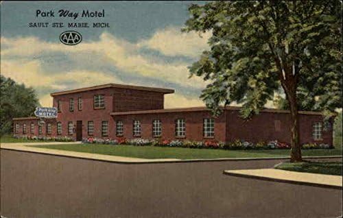 Park Way Motel Sault Ste. Marie, Michigan MI original antička razglednica