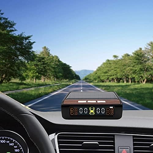 WYKDD CAR TPMS TPMS Tire Sustav za nadgledanje automatskog sigurnosnog alarm Monitor Digitalni LCD displej Solarna snaga