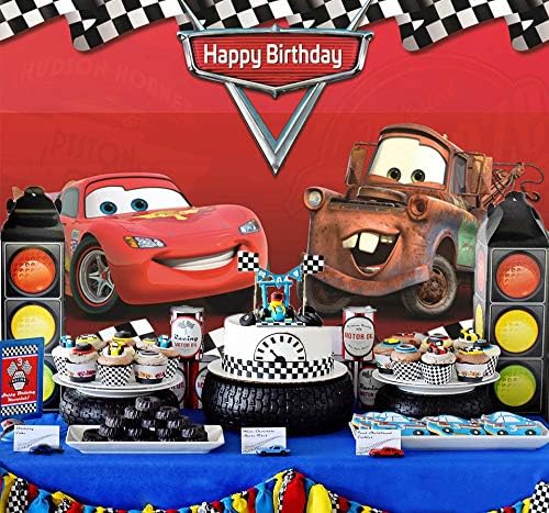 RUINI Car Racing tematska pozadina Cartoon Cars mobilizacija ukrasi za rođendanske zabave pozadina 5x3FT