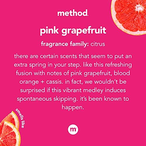 Metoda Gel Hand Sapun Sapun, ružičasti grejpfrut, biorazgradiva formula, 34 fl oz
