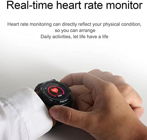 Byikun Smart satovi za muškarce, FD68s Okrugli zdravlje sa dodirnim ekranom s dodirnim putem sa srčanim monitorom krvnog pritiska,