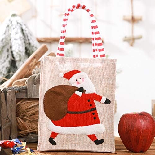 Ekstra velike drvene perle Garland Xmas Candy torbe poklon dekor božićne tkanine bombonske torbe vesele božićnu torbu Home Decor Decor