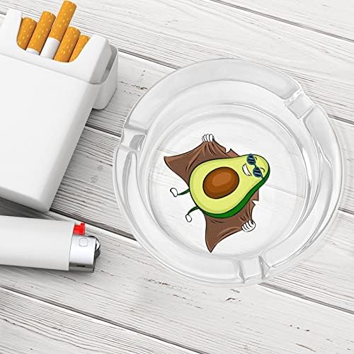 Egzibicionista avokada Pop Art Staklene pepeljare za cigarete okrugle ladice za kućne kancelarije i restorane