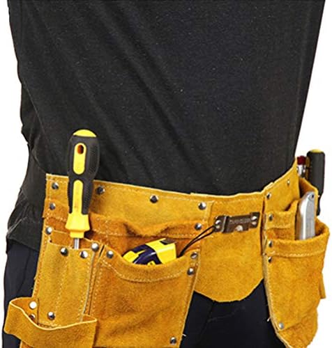 Doitool muns Fanny Pack Muške torbe kožne struk alata sa više džepom za tehničar za električar, stolari i tehničar Radni tote torba Kožna Fanny Pack
